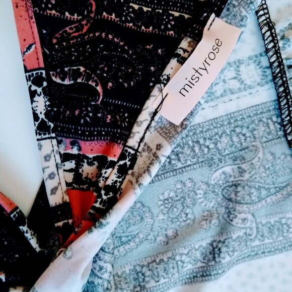 Set of Bohemian Bell bottoms Flare Leggings with matching wrap top Size Large - Picture 6 of 15